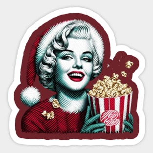 Christmas Santa Marilyn Monroe 38 Sticker